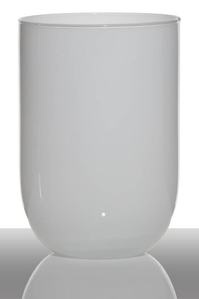 INNA-Glas Blumenvase Zylinderform Marisa, Glas, Weiß, 20Cm, Ø14Cm-image