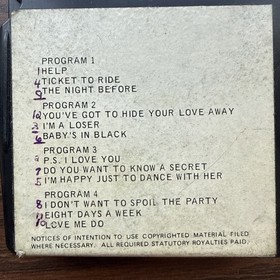 Vintage The Beatles Greatest Hits Volume 3 Rare Pop Rock 8 Track Saturn