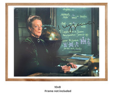 Late Maggie Smith As McGonagall Hand Signed Photo Harry Potter & COA + PSA QO