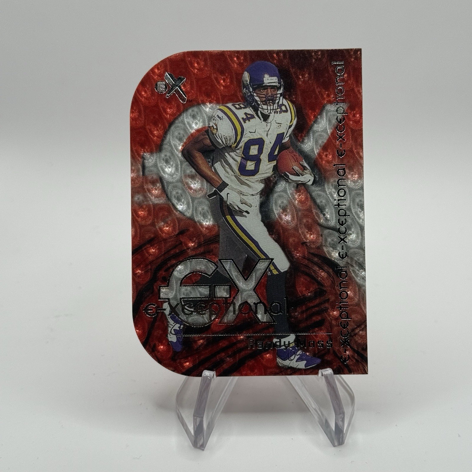 2000 Fleer E-X #10 XC Randy Moss E-Xceptional Red Minnesota Vikings