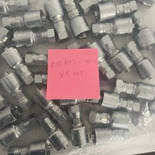 LOT 5 PARKER HOSE FITTINGS P10643 08-06  3/8" HOSE 1/2" FEMALE JIC
