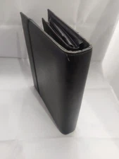 1" Case it 3-Ring Faux Leather Binder Organizer with Color Dividers & Pockets 