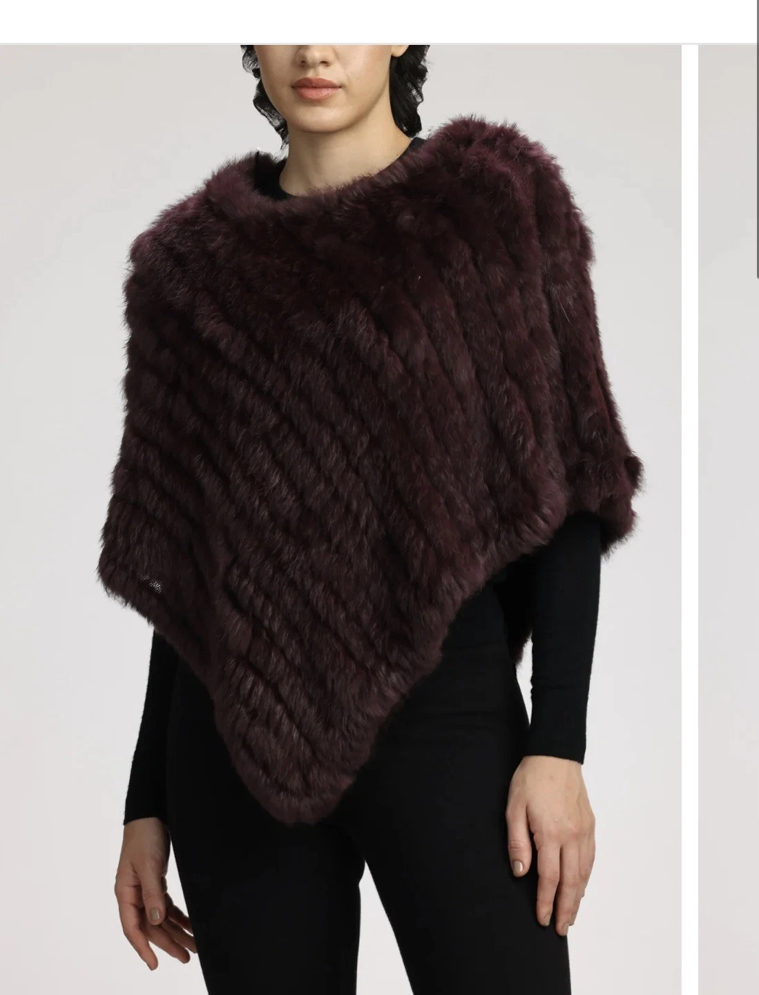Danier Women's GEANA fur poncho.