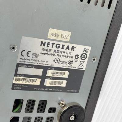 NETGEAR READYNAS RND-6A HardDrive Storage Enclosure- Powers On