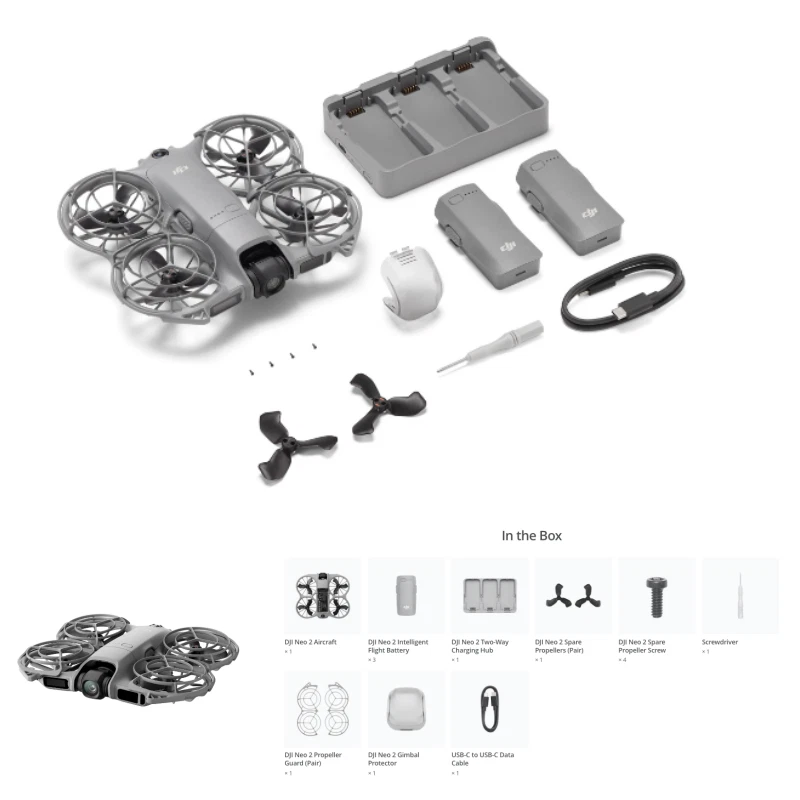 DJI Neo 2 Fly More  Combo Drone Only  3 Battery Gesture Control No Tariffs In US - Image 2 of 4