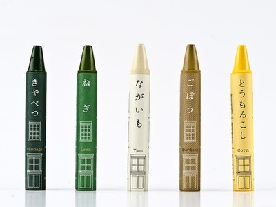 mizuiro Vegetable Crayons from Rice & Veggies | Safe SDGs 12 Educational Toy
