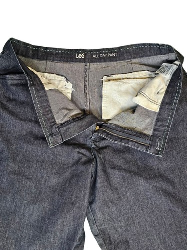 LEE Women’s Relaxed Fit All Day Straight Leg Pant Blue Denim Jeans Size 18 M - Picture 3 of 7