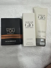 Giorgio Armani Acqua Di Gio After Shave Balm & Eau De Toilette Travel Set + Mini