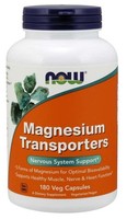 Now Foods Magnesium Transporters - 180 Vcaps (149,94 Eur/Kg)