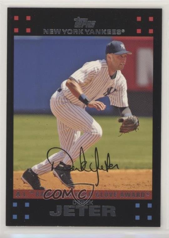 2007 Topps Gold Glove Red Back Derek Jeter #301 HOF k4s
