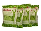 4 X Plackers Back Teeth Micro Mint Dental Flossers Delicious Mint Flavor 60