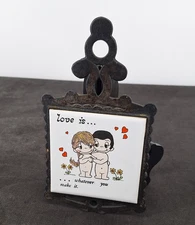 Love Is ... Whatever You Make It Ceramic Tile Trivet Wall 9.5 in
