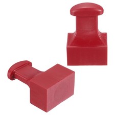 30x20mm Stamp Rubber Round Handle, 2 Pcs Rubber Stamp Mounts, Red