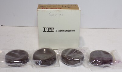 NOS ITT Telecom 4-79289-045 PSN 000052 BROWN Receiver Cap 4-Pack 012725WT