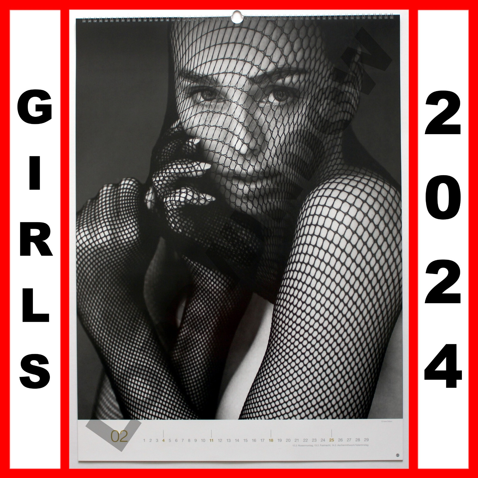 GIRLS 2024 SUBSTITUTE for WURTH Kalender Wall Calendar Calendrier