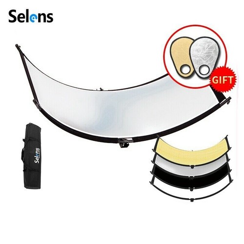 Selens Photography 4 In 1 Reflector 60x180cm U-Shape Curved Reflectors Diffuser