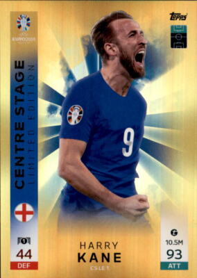 Match Attax UEFA Euro 2024 CS LE 1 - Harry Kane - Centre Stage Limited Edition