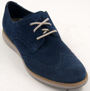 cole haan blue suede loafers