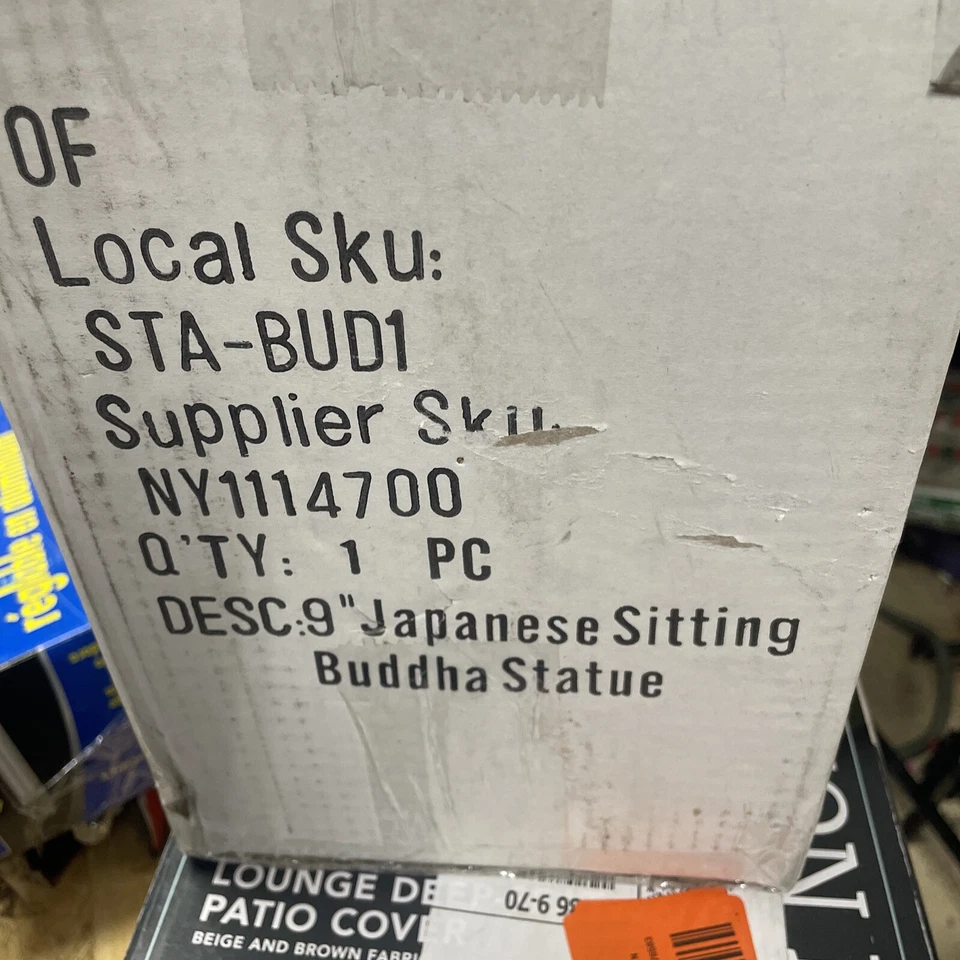 Estatua de Buda sentado japonés de 9" Foto 2 de 2