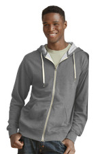 Unisex Heather French Terry Full-Zip Hoodie
