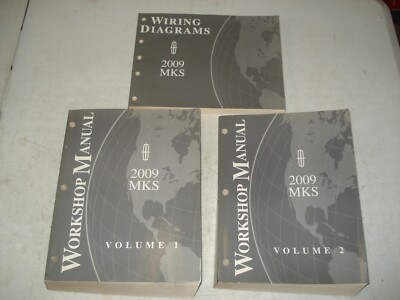 2009 LINCOLN MKS SHOP MANUAL SET SERVICE REPAIR BOOKS ORIGINAL PLUS WIRING
