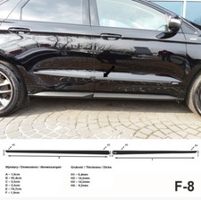 Seitenschutzleisten schwarz für Ford Edge ab Baujahr 09.2014- Rammschutzleisten Seitenschutzleisten schwarz für Ford Edge ab Baujahr 09.2014- Rammschutzleisten