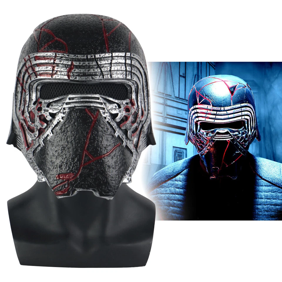Nuevo Casco Kylo Ren Cosplay Star Wars 9 The Rise of Skywalker Máscara Accesorios PVC Foto 2 de 4