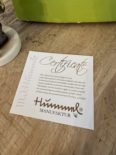 Goebel M I Hummel Hear Ye, Hear Ye 70th Anniversary Edition with Box COA Signed - Picture 3 of 13