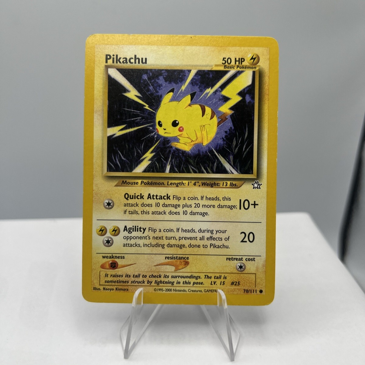 Pikachu 1st Edition Pokemon Card 70/111 Neo Genesis Set 1995-2000 Vintage  WOTC | eBay