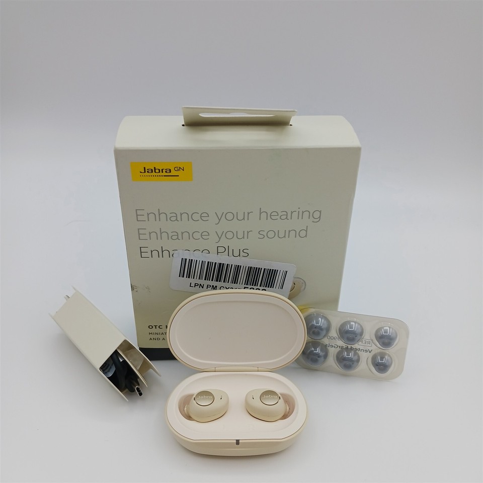 Jabra Enhance Plus SelfFitting OTC Rechargeable Hearing Aids Gold