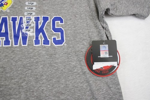 NWT Colosseum KU Kansas Jayhawks Men’s Gray T Shirt Size L Large - Picture 5 of 9