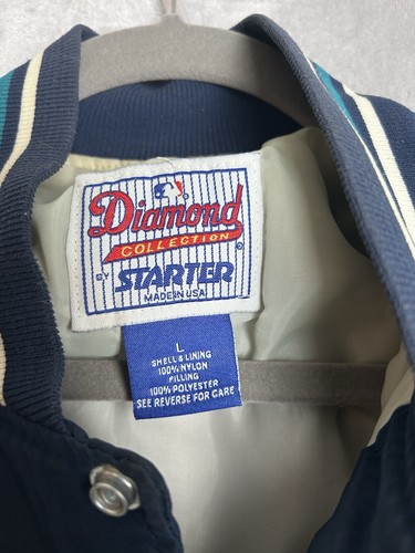 Seattle Mariners Starter Jacket Diamond Collection Jackie Robinson Patch! - Picture 4 of 5