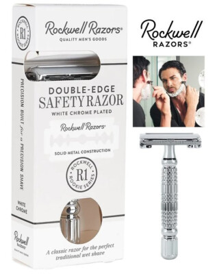 ROCKWELL RAZORS R1 ROOKIE DOUBLE EDGE RAZOR WITH 125 REPLACEMENT BLADES