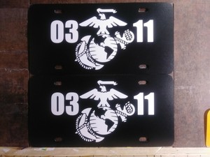 USNA ALUMNI custom license plate frame USN USMC Annapolis Navy