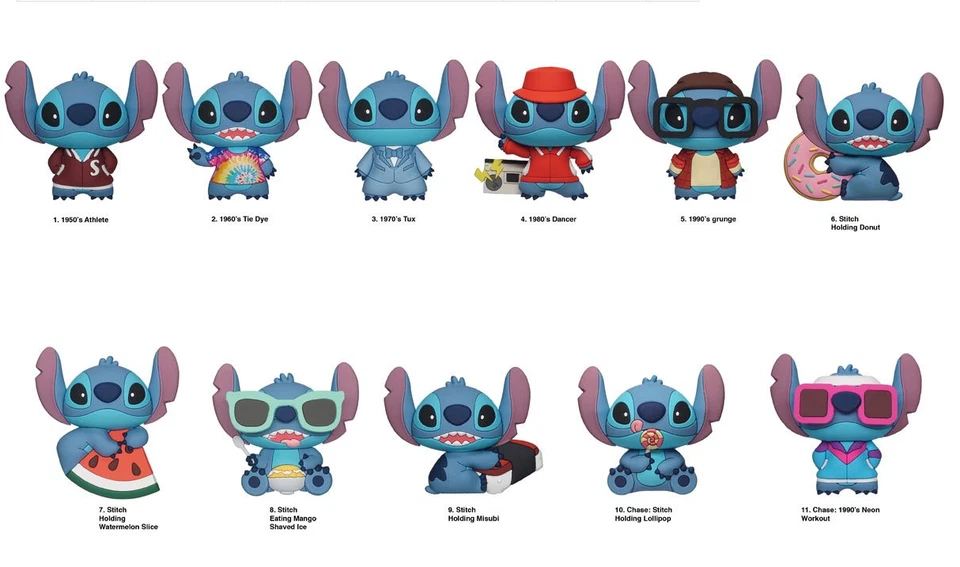 STITCH SERIE 4 FIGURA BOLSA CLIP LOTE DE 3 BOLSAS CIEGAS NUEVAS TY3009 Foto 2 de 2