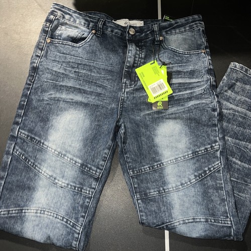 Jeans Refinery Republic Uomo Taglia 18 Blu Denim - Elasticizzato Comfort - Foto 2 di 9