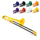OB pInstrument pBone Yellow Plastic Trombone, Comfortable Ergonomic Grip, Yellow