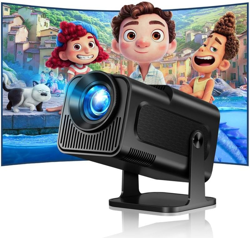 Proiettore Portatile WiFi 6 4K: 1080P Nativo per Gaming e Streaming