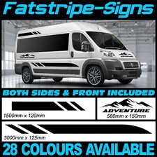 3m MOTORHOME GRAPHICS STICKERS STRIPES CAMPER VAN MOTORHOME FIAT PEUGEOT RELAY