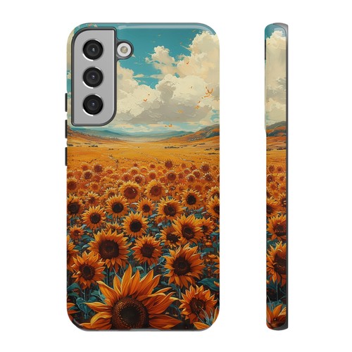 Phone Case for iPhone, Pixel, Galaxy - Sunflower Field Floral Sky Flower Cover - Picture 150 of 191