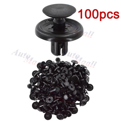 100pcs 7mm Fender Clips Retainer Fastener For Toyota Corolla Prius Matrix Solara