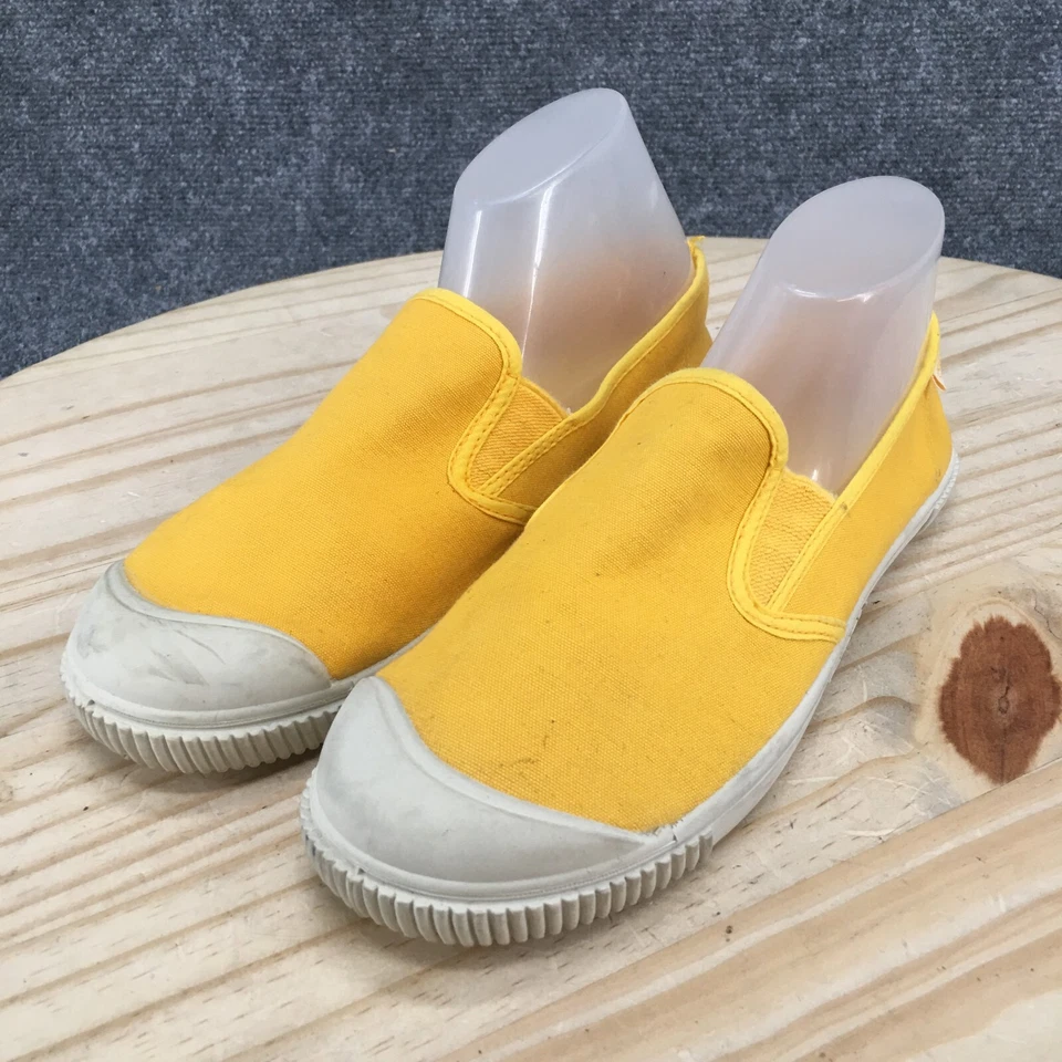 Keen Zapatos Mujer 8 Tenis Amarillos Sin Cordones Informales Cómodos Punta Redonda Parte Superior Baja Foto 3 de 4