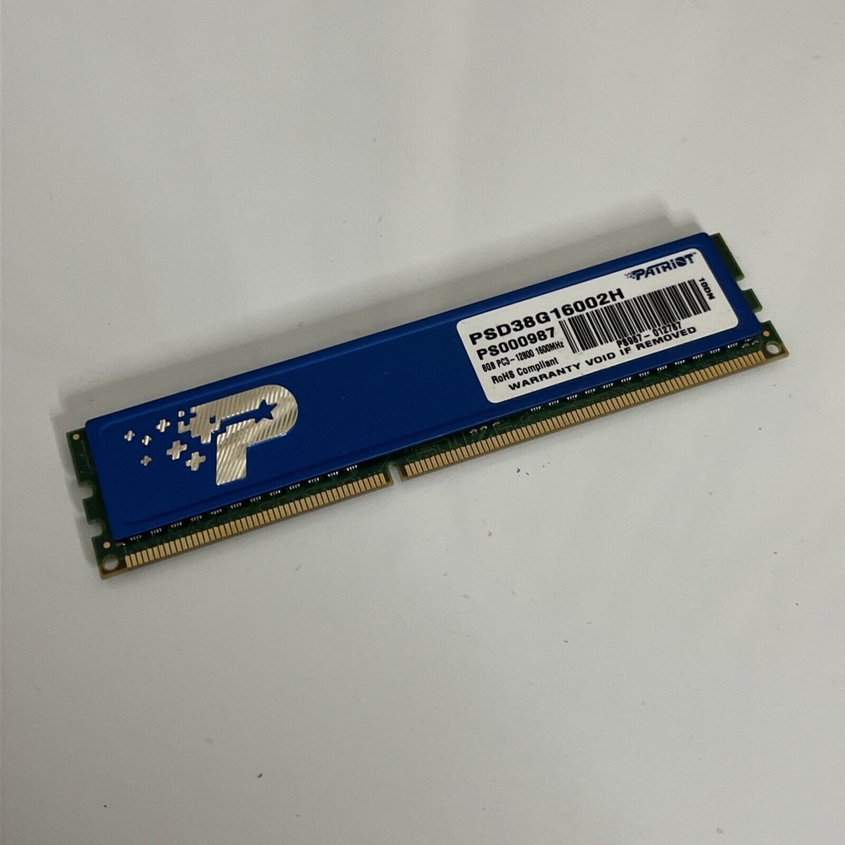 Patriot PSD38G16002H 8GB RAM Signature DDR3 CL11 PC3-12800 1600MHz