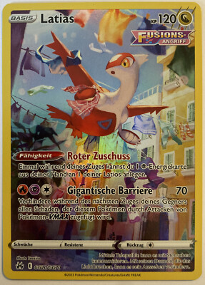 Pokemon Latias Art Rare | Deutsch GG20/GG70 Zenit der Könige | Near Mint