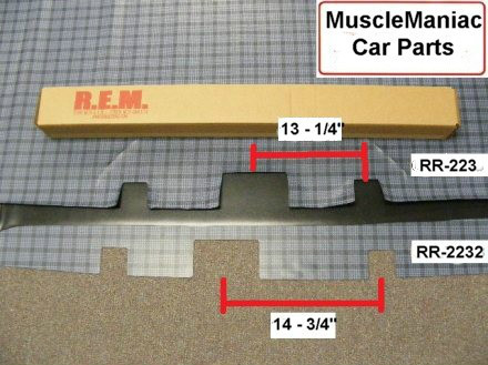 1968 1969 Roadrunner GTX Satellite CONVERTIBLE RUBBER TRUNK MAT
