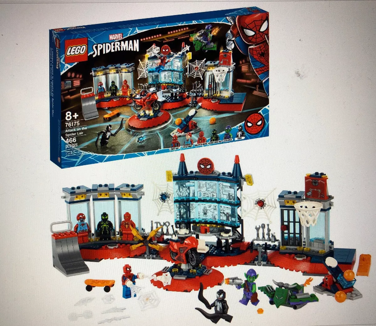 LEGO Marvel Spider Man Attack on the Spider Lair 76175 Collectible