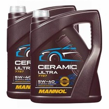 Motoröl Motor Öl MANNOL 5W-40 Ceramic Ultra 2X 5 Liter für Renault Seat Skoda VW