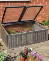 Wooden Cold Frame Greenhouse Hardwood Timber Polycarbonate Planter Rowlinson