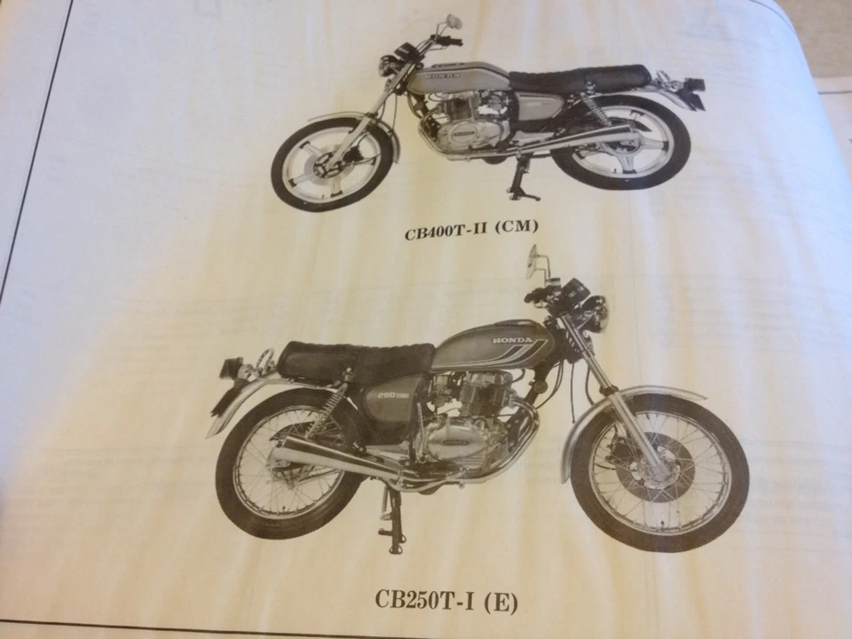 Honda CB250T CB400T CB 250 400T Piezas List Catálogo Piezas Repuesto - Imagen 3 de 4