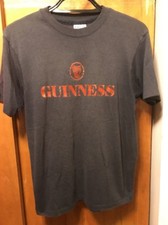 GUINNESS Stout Beer  Vintage 1980s  LRG  Simple HARP Logo HANES T Shirt